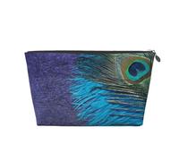 Paon Violet et Bleu Sarcelle, Trousse de Toilette Trousse de Maquillage Sac à cosmétiques Trousse de Toilette de Voyage Portable