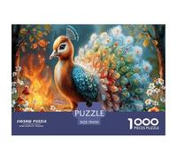 PaonPuzzle 1000 Pièces Educa Jouet en Bois Cadeau Unique De l'art De La Décoration forêt automneJeu Éducatif Challenge Toy Adultes Et Enfants À Partir De 14 Ans 70x50cm/1000pcs