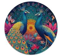 Paons and Animals, Swirling Patterns 1000pcs (67.5x67.5cm) Puzzles Adaptés Aux Adultes Et Aux Personnes Âgées De 14 Ans Et Plus