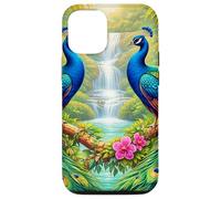 Paons tropicaux Cascades Paradis de la Jungle Coque pour iPhone 12/12 Pro