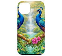 Paons tropicaux Cascades Paradis de la Jungle Coque pour iPhone 13