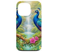 Paons tropicaux Cascades Paradis de la Jungle Coque pour iPhone 13 Pro