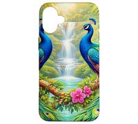 Paons tropicaux Cascades Paradis de la Jungle Coque pour iPhone 16 Plus
