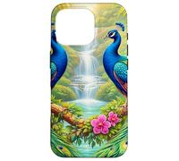 Paons tropicaux Cascades Paradis de la Jungle Coque pour iPhone 16 Pro