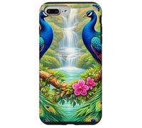 Paons tropicaux Cascades Paradis de la Jungle Coque pour iPhone 7 Plus/8 Plus
