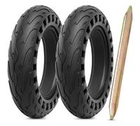 PaoWin 2Pcs 10x2.125 scooter pneus pleins 10x2.125 roues de trottinette électrique 10 pouces pneus pleins avant ou arrière de rechange compatibles avec trottinette électrique 10x2.125 (P-T009)