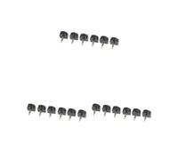 Paowsietiviity 3 ensembles de 3 paires de plaques pour talons hauts, réparation de chaussures DIY, embouts de rechange 15x18mm, noir