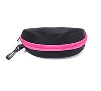 Paowsietiviity Étui de rangement pour lunettes de soleil - Sac de sécurité - Résistant aux chocs - Étanche - Pour hommes, femmes, adultes et adolescents - Noir, rose rouge, as description