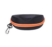 Paowsietiviity Étui de rangement pour lunettes de soleil - Sac de sécurité - Résistant aux chocs - Étanche - Pour hommes, femmes, adultes et adolescents - Noir, Orange, as description