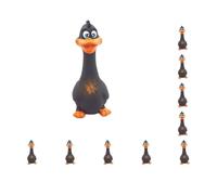 Paowsietiviity Lot de 10 poulets à mâcher en caoutchouc Marron 17 x 6 cm