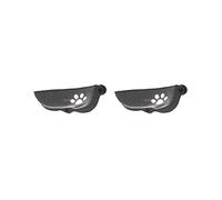 Paowsietiviity Lot de 2 hamacs pour chat avec ventouse pour fenêtre de voiture Gris