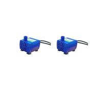 Paowsietiviity Lot de 2 mini pompes submersibles USB pour animal domestique 1,5 W Moteur à eau avec lumières 43 x 43 x 29 mm