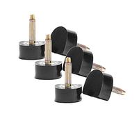Paowsietiviity Lot de 3 paires d'embouts de rechange pour chaussures à talons hauts 12 x 12 mm