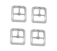 Paowsietiviity Lot de 4 boucles de barre centrale en métal pour sac à main, couture, poupée