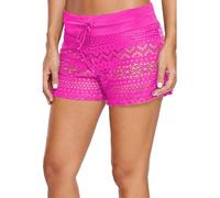 Paowsietiviity Short de bain en dentelle noire pour l'extérieur et la mer - Slip respirant - Maillot de bain - Accessoires de plage - Bleu - L, Rose rouge, XL, XL
