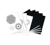 Pap. De Transfert Av. Modèles"Mandalas", 5xa4 Papier De Transfert+Modèles,