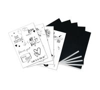 Pap.Transfert Av. Modèles "Love / Kitchen", 5xa4 Papier De Transfert+Modéles,