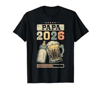 Papa 2026, Annonce de bébé, Futur père, Futur Papa T-Shirt, Homme, Noir, 3XL