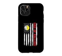 Papa Ballers Drapeau américain Volleyball Softball Team Daughter Coque pour iPhone 11 Pro