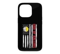 Papa Ballers Drapeau américain Volleyball Softball Team Daughter Coque pour iPhone 13 Pro