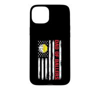 Papa Ballers Drapeau américain Volleyball Softball Team Daughter Coque pour iPhone 15 Plus