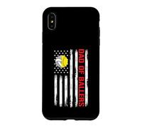 Papa Ballers Drapeau américain Volleyball Softball Team Daughter Coque pour iPhone XS Max