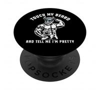 Papa Barbu drôle Touche ma Barbe dire Que Je suis de Jolis PopSockets PopGrip Adhésif