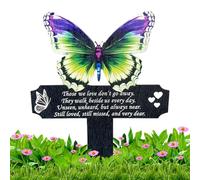 papa barres commerciales papillon, décorations pour papillons du cimetière, pôle extérieur | Décoration du cimetière papillon du Memorial Memorial pour la perte de mémoire de