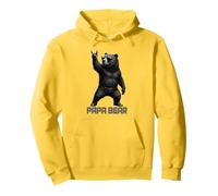 Papa Bear Grizzly Ours Rock Gesture Coolest Daddy Grizzly Ours Sweat à Capuche