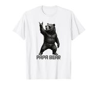 Papa Bear Grizzly Ours Rock Gesture Coolest Daddy Grizzly Ours T-Shirt