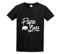 Papa Bear Mama Bear Matching Family for Fashion Cotton Shirt Men's T Shirt Black L