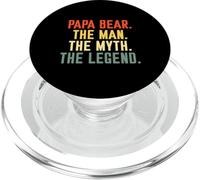 Papa Bear The Men The Myth The Legend Best Dad Fête des pères PopSockets PopGrip pour MagSafe