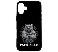 Papa Bear Viking Bear Warrior Odin Berserker Vikings Mythes Coque pour iPhone 16 Plus