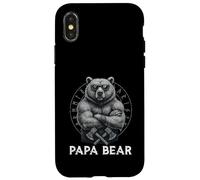 Papa Bear Viking Bear Warrior Odin Berserker Vikings Mythes Coque pour iPhone X/XS