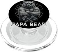 Papa Bear Viking Bear Warrior Odin Berserker Vikings Mythes PopSockets PopGrip pour MagSafe