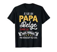 Papa Belge Humour Cadeau De Noël Personnalisé T-Shirt