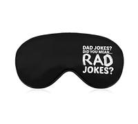 Papa blagues vous voulez dire Rad blagues masque pour les yeux de sommeil couvre-yeux doux bloquant les lumières bandeau avec sangle réglable pour la sieste de voyage