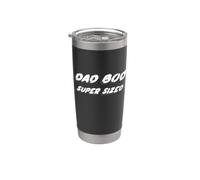 Papa Bod Super Size | Papas Père Père Pères Gobelet isotherme en acier inoxydable double paroi