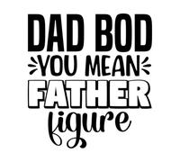 papa bod tu veux dire figure paternelle bonne fête des pères Décorations murales en vinyle 67.2x73cm Amovible sans laisser de colle Noir