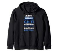Papa Ch'Ti Papa Cool Citation Drôle Cadeau Fête des Pères Sweat à Capuche