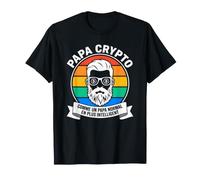 Papa Crypto comme Un Papa Normal en Plus Intelligent T-Shirt