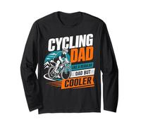Papa Cycliste comme Un père Normal mais Plus Cool Manche Longue