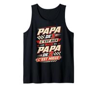Papa De 1 C'est Bien mais Papa De 2 C'est Mieux Cadeau Papy Débardeur