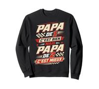 Papa De 1 C'est Bien mais Papa De 2 C'est Mieux Cadeau Papy Sweatshirt