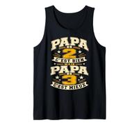 Papa De 2 C'est Bien mais Papa De 3 C'est Mieux Cadeau Papy Débardeur