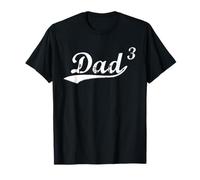 Papa de 3 garçons Filles Cadeau Dad3 Père de trois enfants T-Shirt