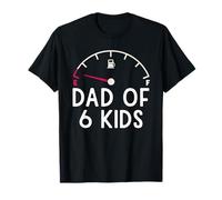 Papa de 6 enfants, enfant sarcastique, enfant épuisé T-Shirt