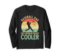 Papa de Baseball comme Un père Normal mais Plus Cool, Vintage et rétro Manche Longue