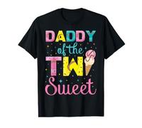 Papa de Deux Filles promu pour la deuxième Fois avec Daddy Squared Mens T-Shirt Graphique avec Valeur