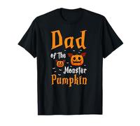 Papa De La Citrouille Monstre Halloween T-Shirt